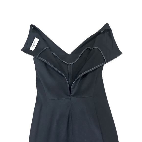 👗🏢 MM LAFLEUR Rachel Black Ponte Sheath‎ Dress | Day to Night Versatile Sz 0 - Picture 6 of 7
